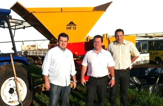 Presidente Beto Puttini participa do início da Usina de Processamento de Asfalto