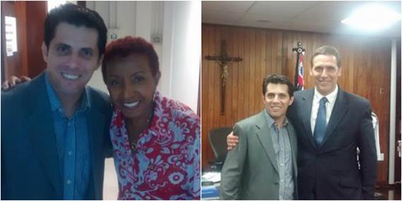 Presidente da Assembleia Legislativa do Estado de São Paulo, recebe Marco Santos