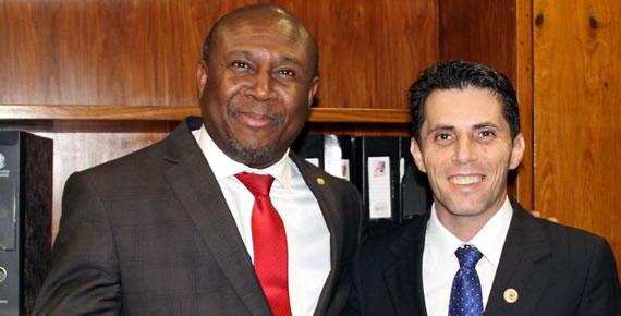 Vereadores Marco Santos e Cristina Reale buscam recursos pra Olímpia em Brasília