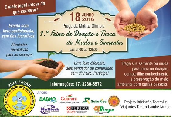 Câmara de Olímpia apóia feira de sementes e mudas no próximo sábado