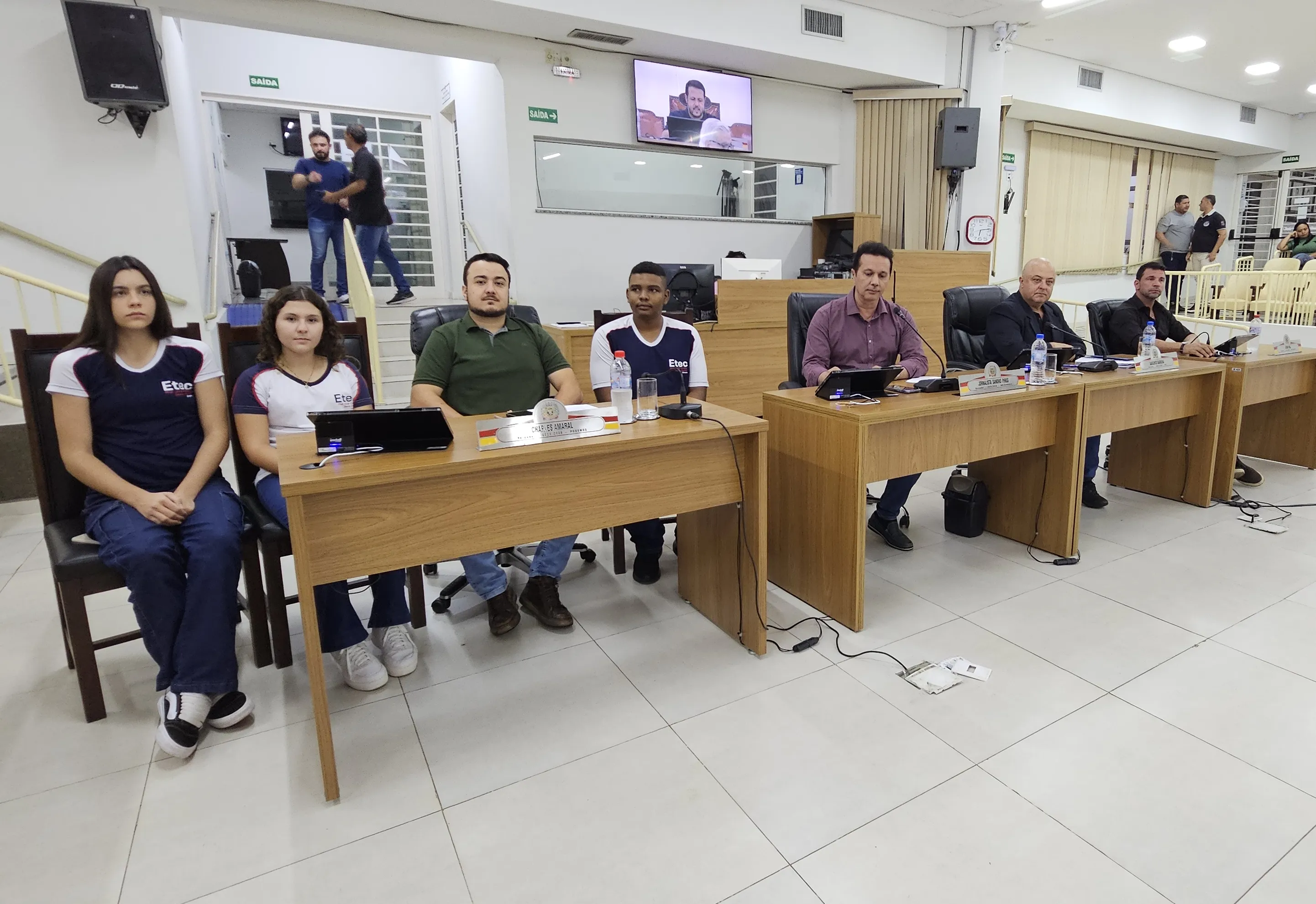 Lei do Jovem Vereador estreia no plenário com alunos da Etec em Olímpia