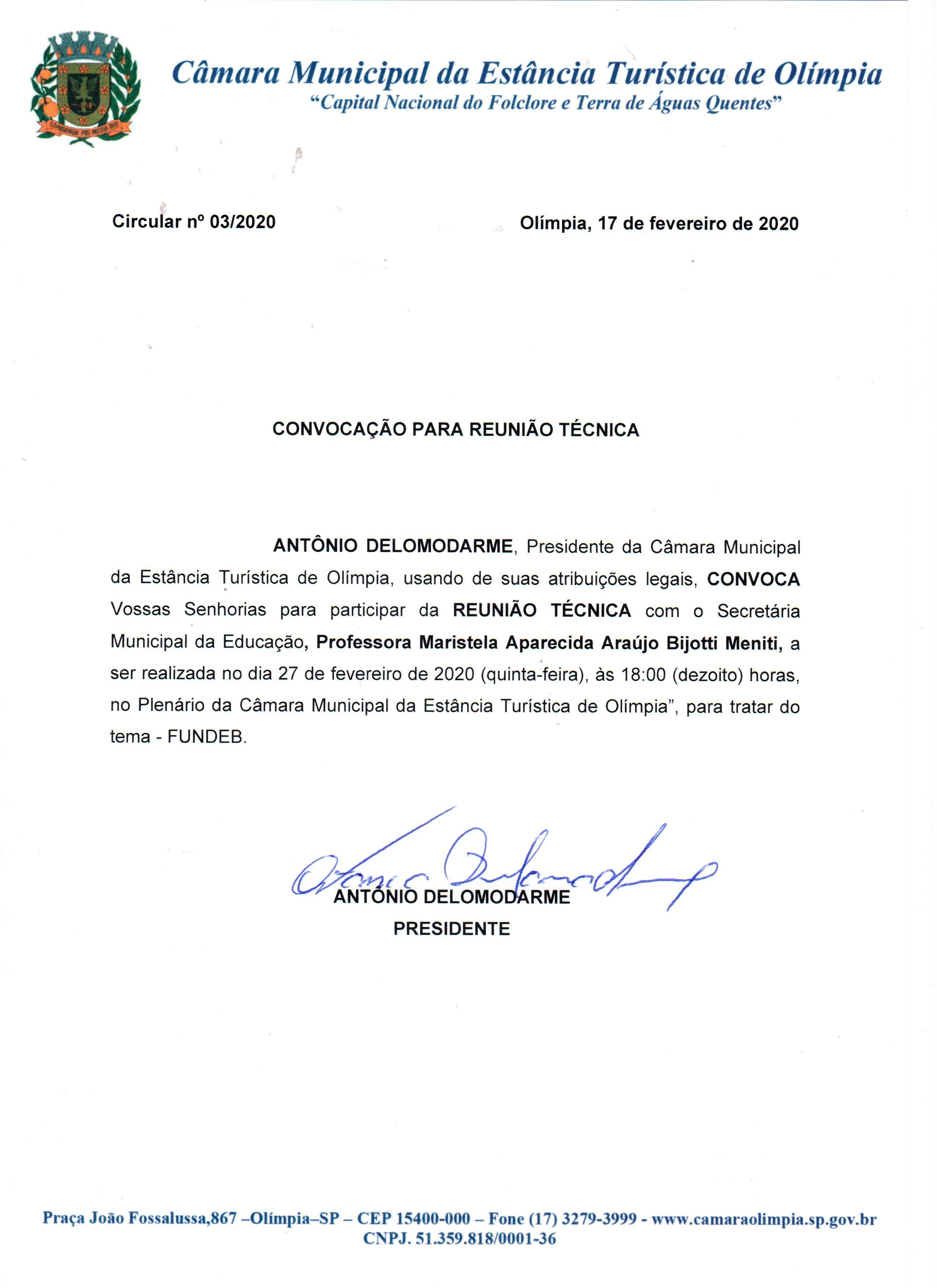 Reunião técnica com secretária de educação é adiada para o dia 27 de fevereiro