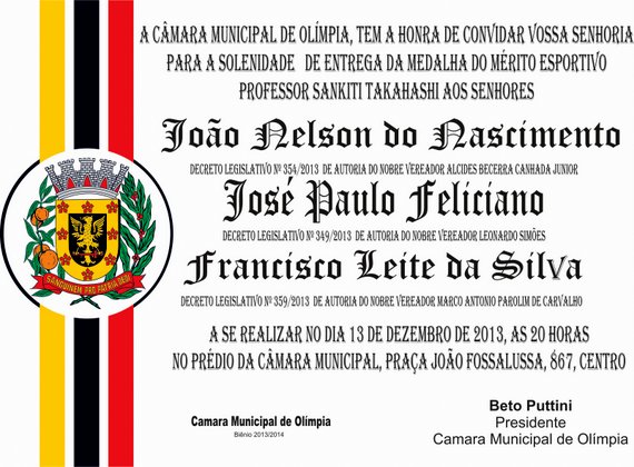 Câmara realizará Solenidade de Entregas de Medalhas do Mérito nesta sexta-feira