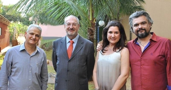 Salata acompanhou o desembargador José Renato Nalini no Clube Thermas dos Laranjais